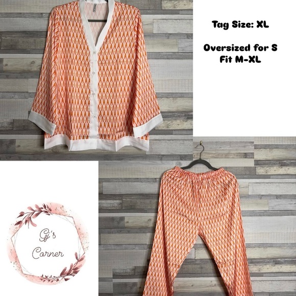 Patterned Pajama Set - Picture 2 of 4